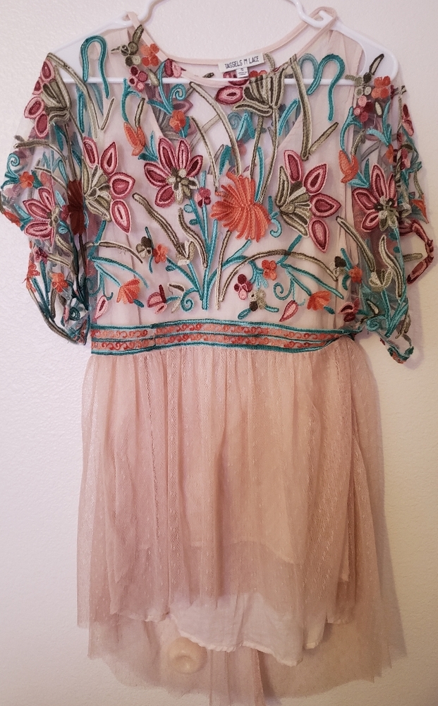 Gorgeous tassels N lace blouse